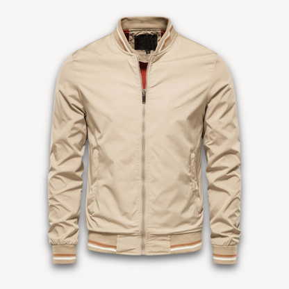 Men's bomber jacket – Light transitional jacket with zipper