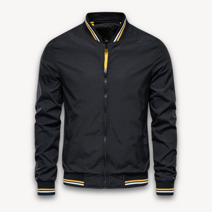 Men's bomber jacket – Light transitional jacket with zipper