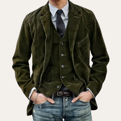 Men's Corduroy Blazer Jacket – Classic & Versatile