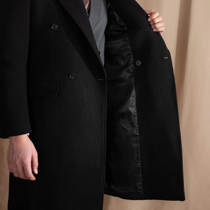 Men's Double-Breasted Coat – Classic Old Money Look