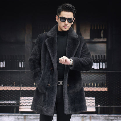 Men's Fur Coat – Single-Breasted Cut with Elegance