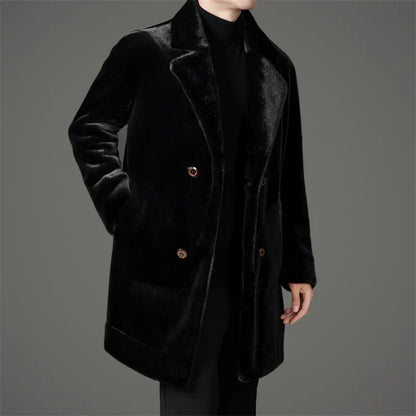 Men's Fur Coat – Single-Breasted Cut with Elegance