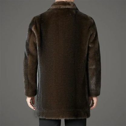 Men's Fur Coat – Single-Breasted Cut with Elegance