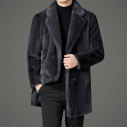 Men's Fur Coat – Single-Breasted Cut with Elegance