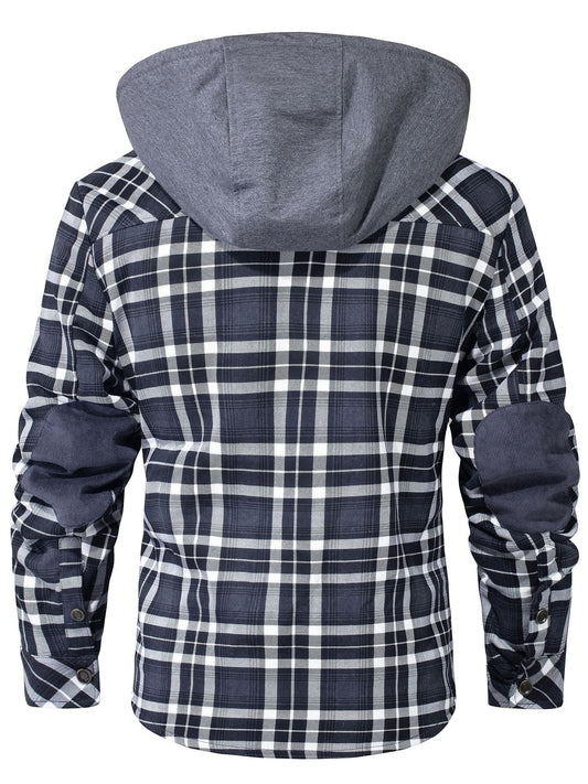 Herren Flanelljacke mit Kapuze – Warm, Lässig & Alltagstauglich