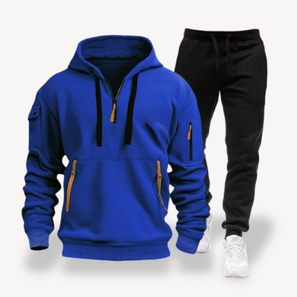 Herren Fleece Trainingsanzug – Hoodie & Jogginghose Set