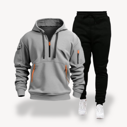 Herren Fleece Trainingsanzug – Hoodie & Jogginghose Set