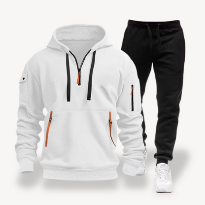 Herren Fleece Trainingsanzug – Hoodie & Jogginghose Set