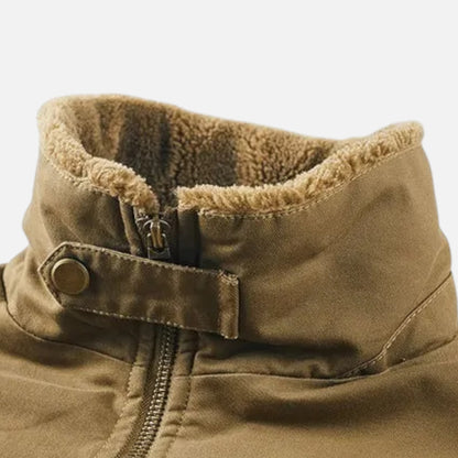 Herren Freizeitjacke – Baumwolle-Wollmix mit Eleganter Struktur