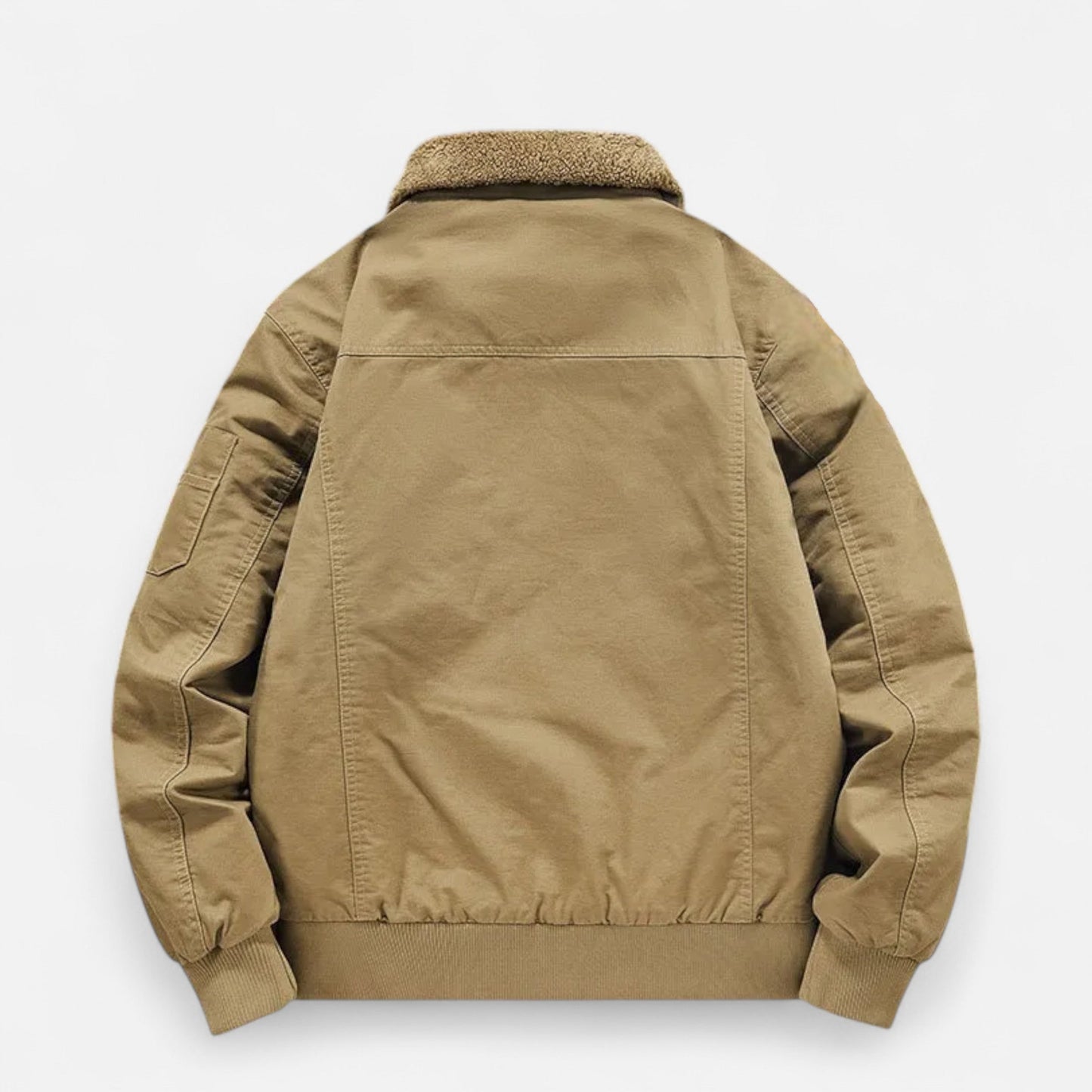 Herren Freizeitjacke – Baumwolle-Wollmix mit Eleganter Struktur