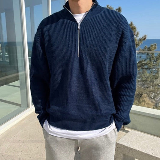 Herren Half-Zip Pullover – Eleganter Old Money Stil