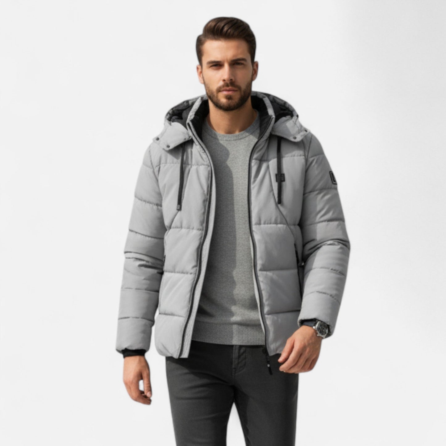 Herren Heizjacke – Warme Winterjacke mit Daunenkomfort