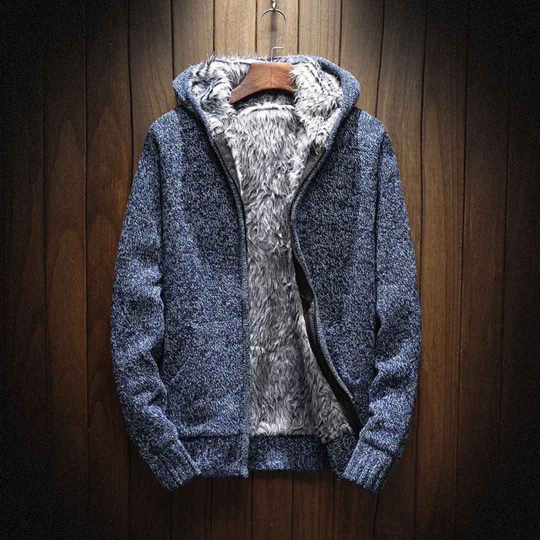 Herren Hoodie mit Reißverschluss – Ultraweiche Baumwolle & Komfort