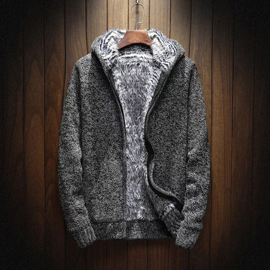 Herren Hoodie mit Reißverschluss – Ultraweiche Baumwolle & Komfort