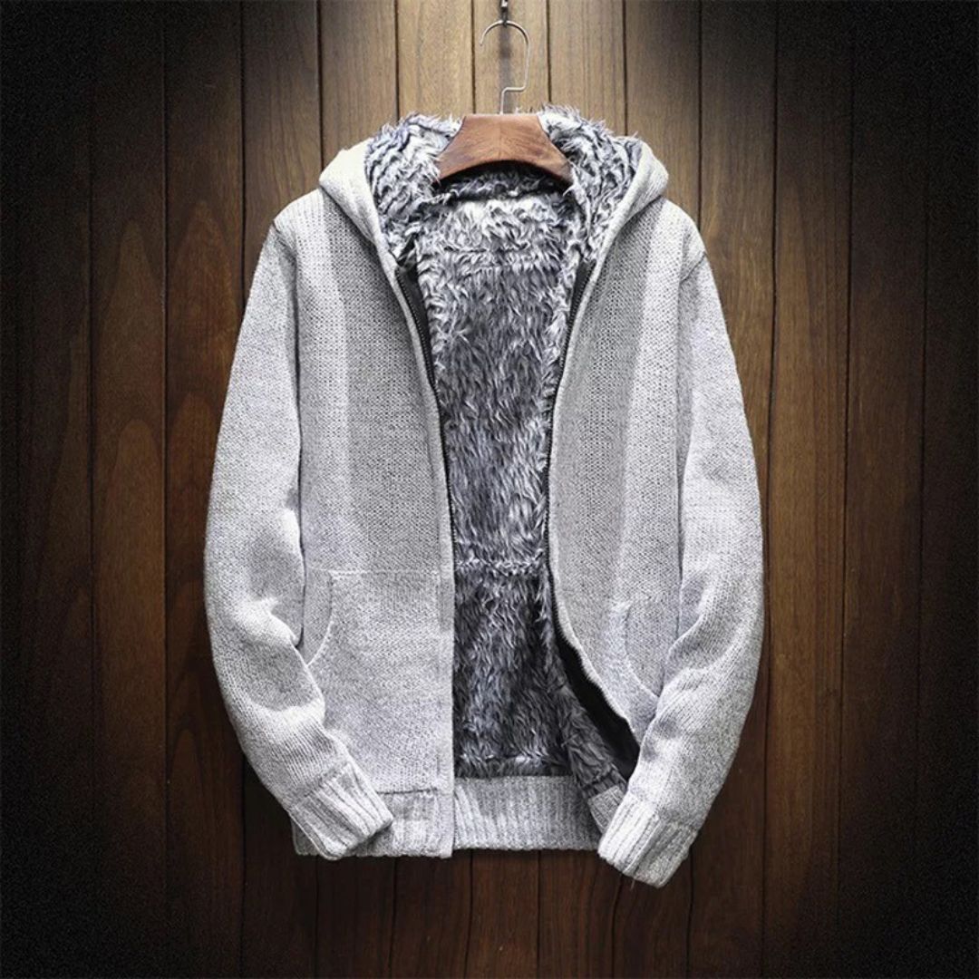 Herren Hoodie mit Reißverschluss – Ultraweiche Baumwolle & Komfort