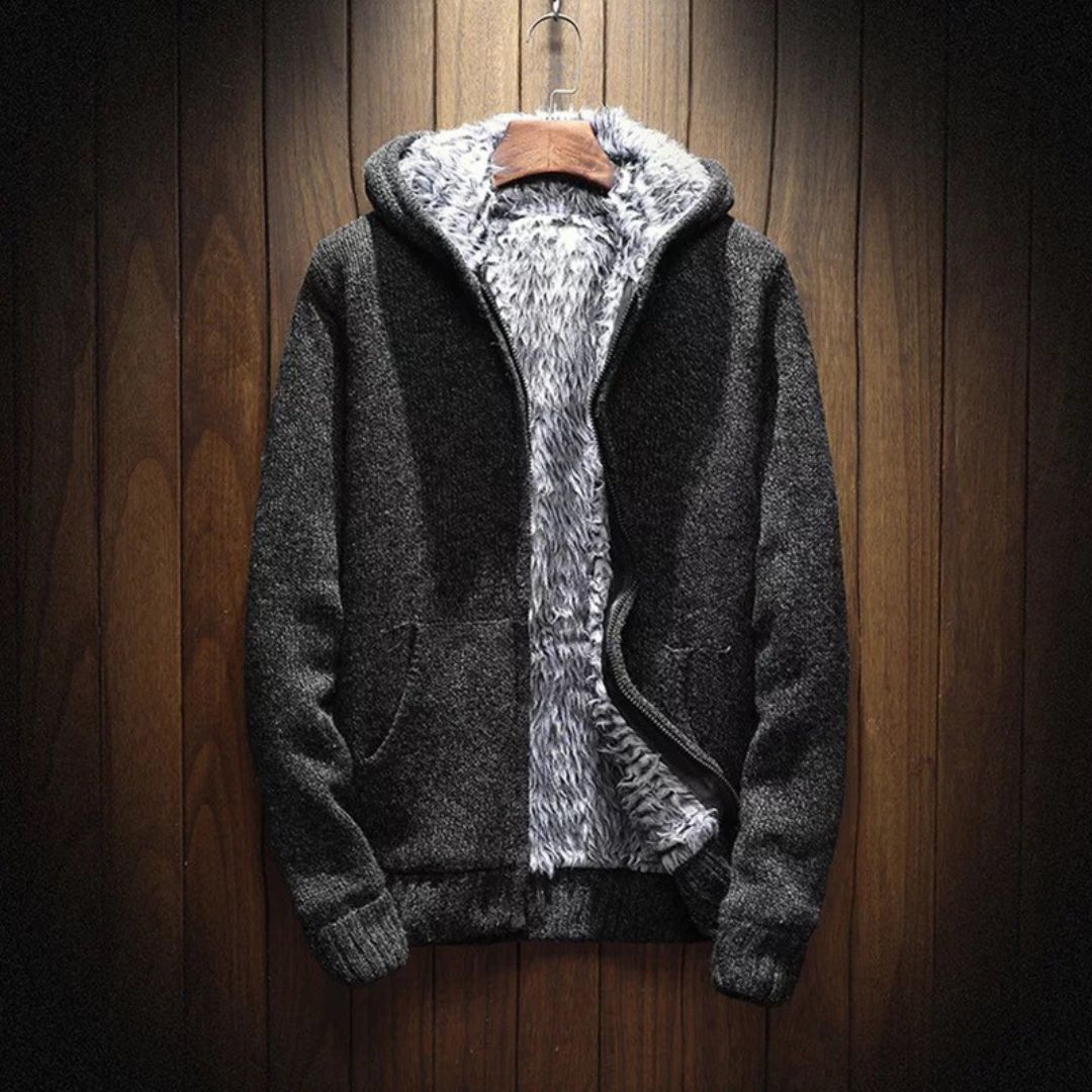 Herren Hoodie mit Reißverschluss – Ultraweiche Baumwolle & Komfort