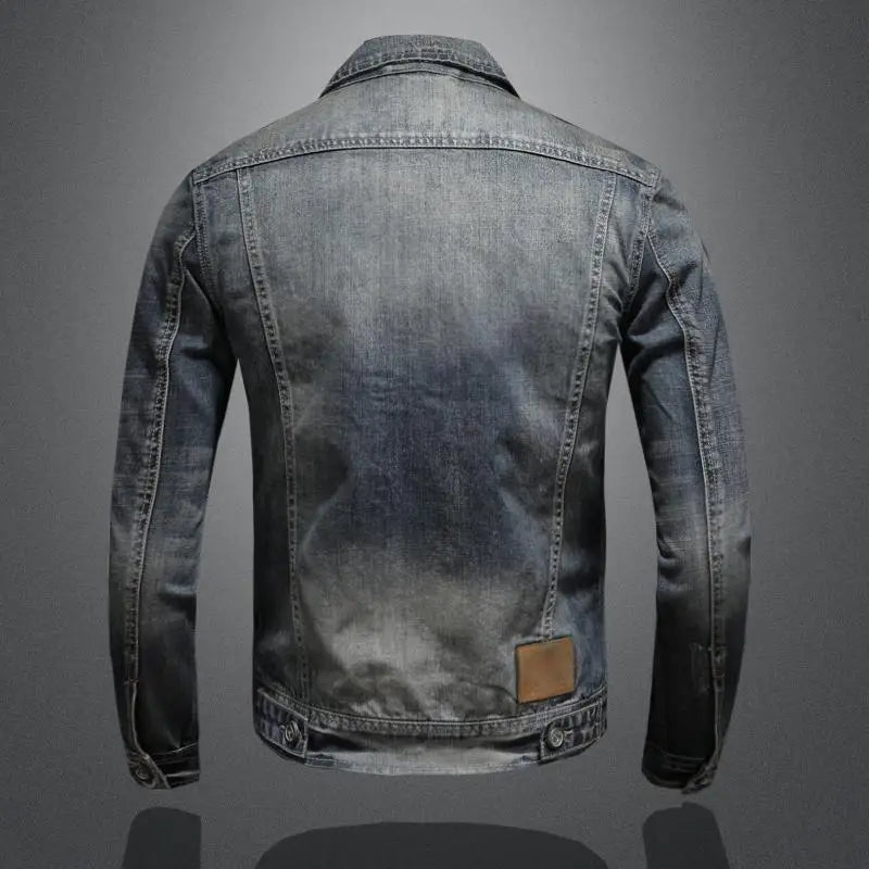 Herren Jeansjacke – Denim-Mischung im Retro-Schnitt