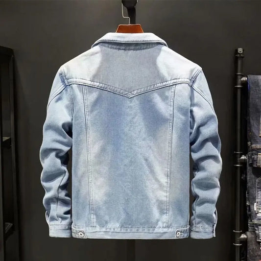 Herren Jeansjacke mit Fleece – Winddicht & Warm für Herbst und Winter
