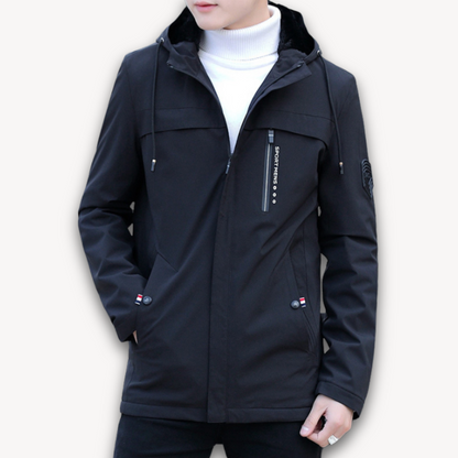 Herren Kapuzenjacke Wasserdicht – Leichte Outdoorjacke für Alltag & Freizeit