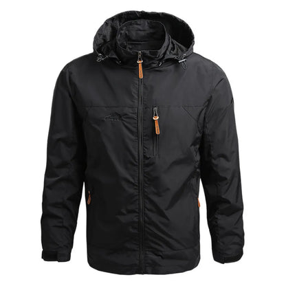 Herren Kapuzenjacke – Wasserdicht & Winddicht Outdoor Jacke
