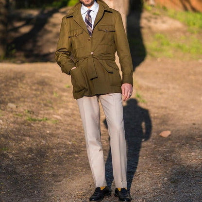 Men's Short Trench Coat – Elegant Old Money Style