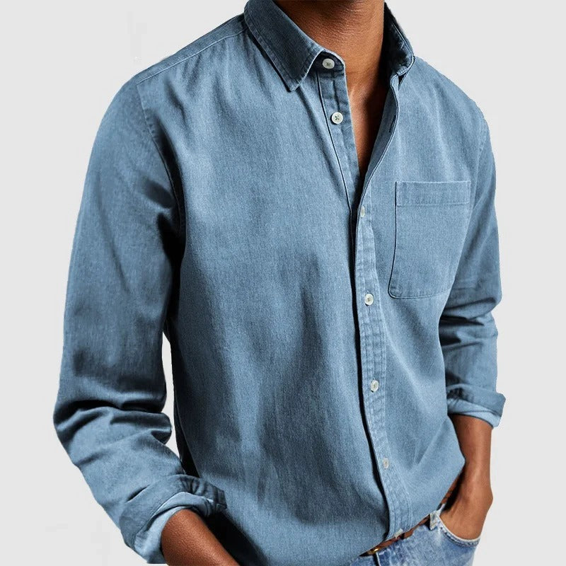 Men's Long Sleeve Shirt | Comfortable Cotton Shirt in Elegant Style