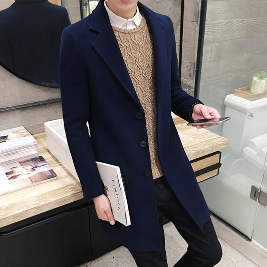 Men's Long Coat – Elegant Old Money Style