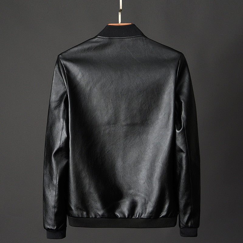 Herren Leder Motorradjacke – Street Style Bikerjacke aus Echtleder