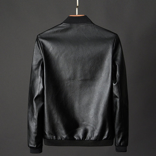 Herren Leder Motorradjacke – Street Style Bikerjacke aus Echtleder