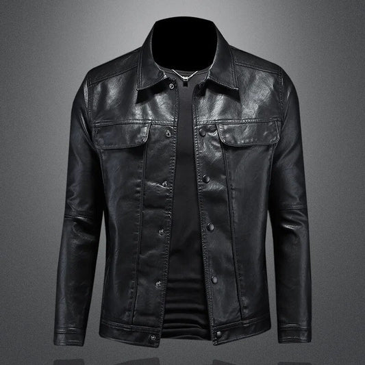 Herren Lederjacke Herbst – Klassische Echtleder Jacke für Übergangszeit