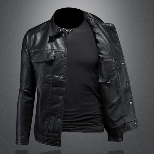 Herren Lederjacke Herbst – Klassische Echtleder Jacke für Übergangszeit