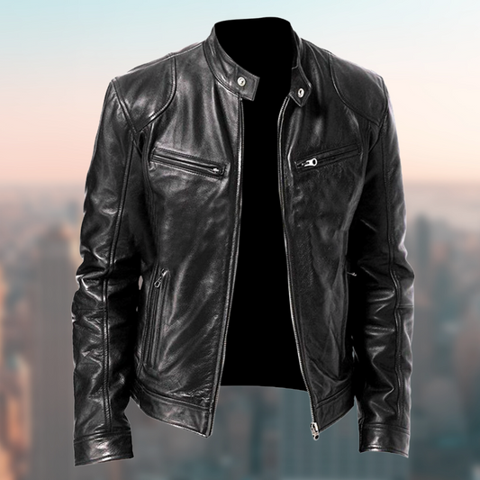 Herren Lederjacke – Hochwertig & Elegant im klassischen Design