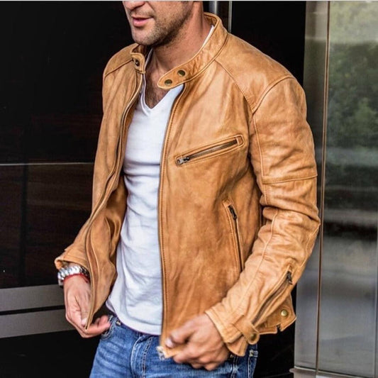 Herren Lederjacke – Wetterfest & Vielseitig