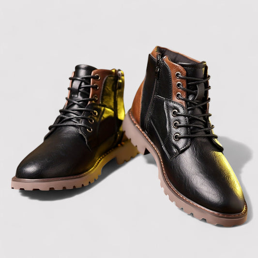 Herren Lederstiefeletten – Reißverschluss & klassische Alltagsschuhe