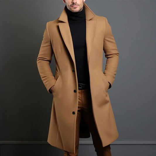 Herren Mantel Klassisch – Maßgeschneiderter Overcoat im eleganten Design