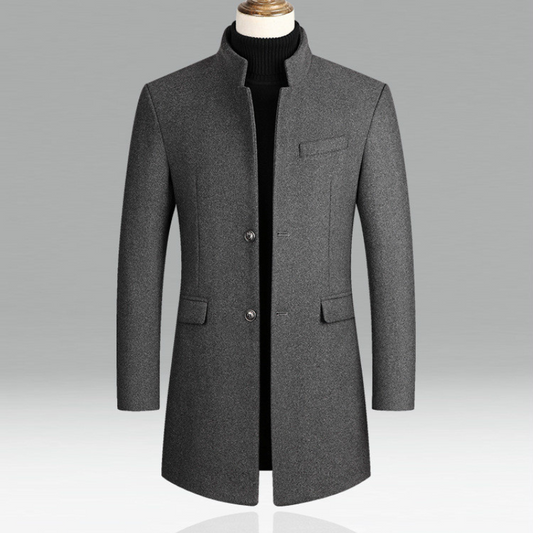 Herren Mantel Stehkragen – Eleganter Formal Coat für Business & Events