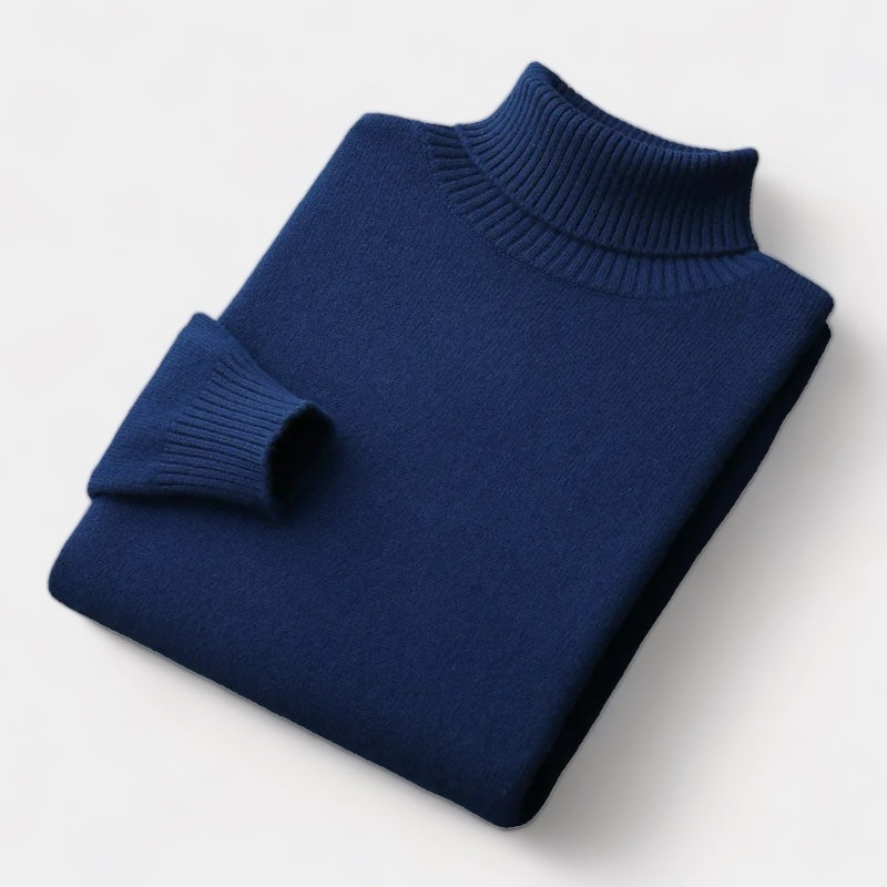 Herren Merino Rollkragenpullover – Klassischer Old Money Stil