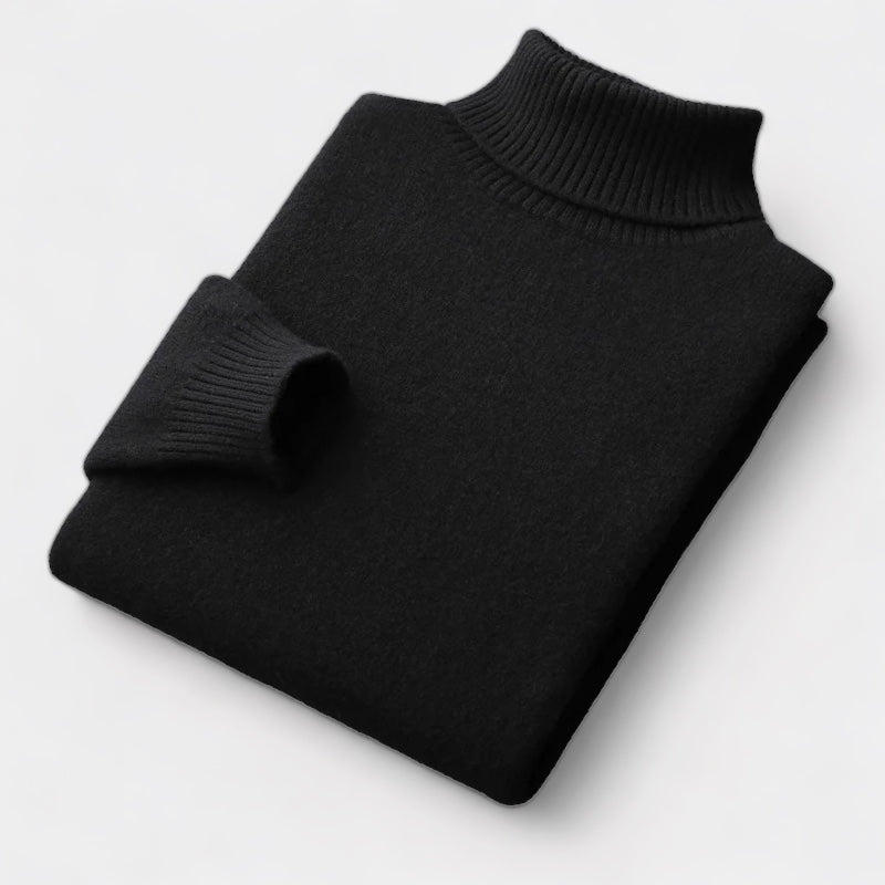 Herren Merino Rollkragenpullover – Klassischer Old Money Stil