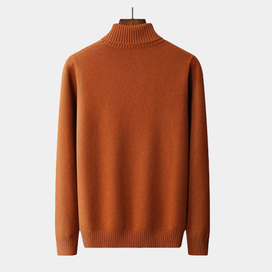 Herren Merino Rollkragenpullover – Strick im Old Money Stil