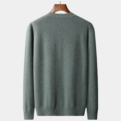 Herren Merino Strickjacke – Cardigan im Old Money Stil