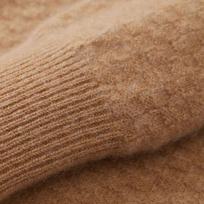 Herren Merino Wollpullover – Kariert im Old Money Stil