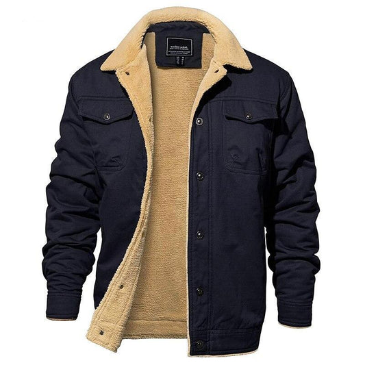 Herren Pilotenjacke Wasserdicht – Mit Weichem Baumwollfutter