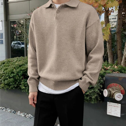 Herren Polopullover – Langarm im Old Money Stil