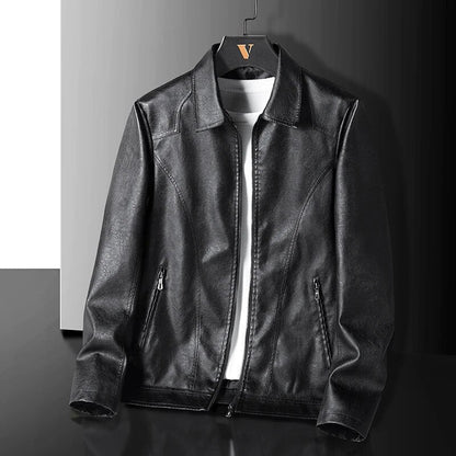 Herren Premium Lederjacke – Klassische Biker Jacke aus Echtleder