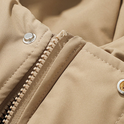 Herren Pufferjacke mit Kapuze – Warme Winterjacke aus leichtem Polyester