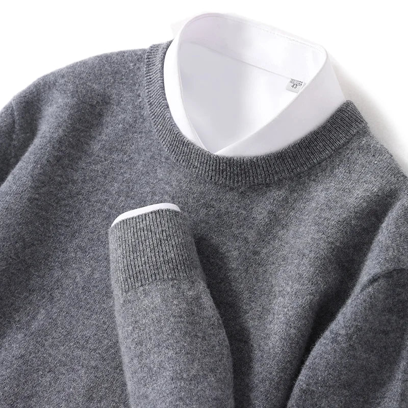 Herren Pullover – Kaschmir-Wolle Mix für Eleganz & Wärme