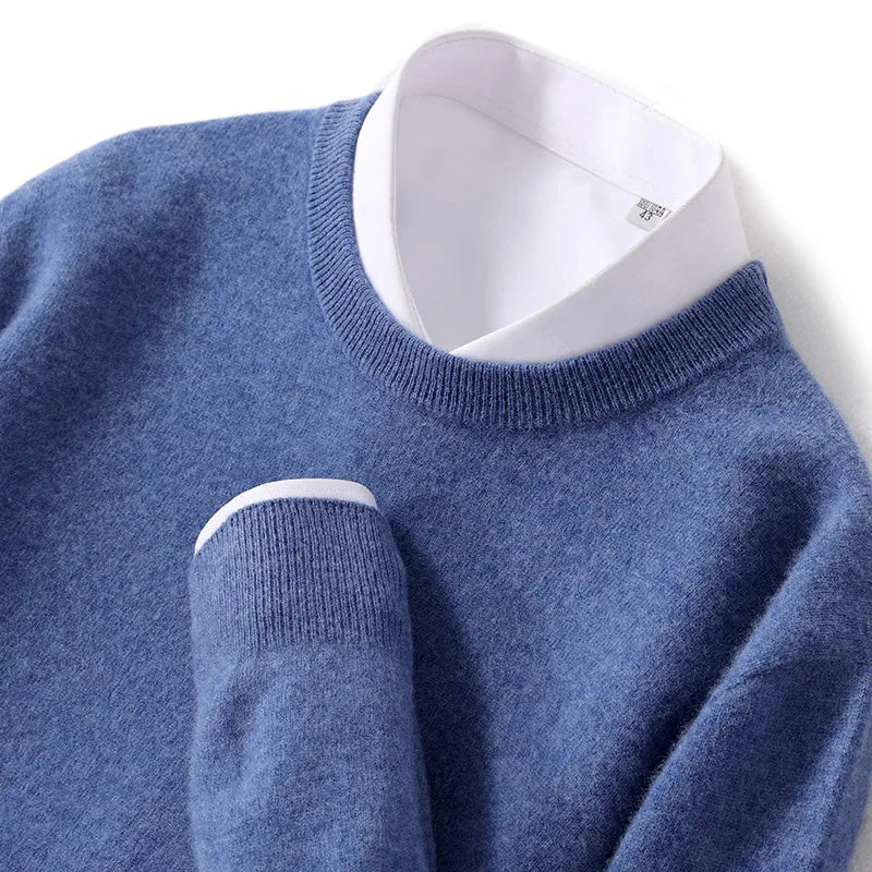 Herren Pullover – Kaschmir-Wolle Mix für Eleganz & Wärme