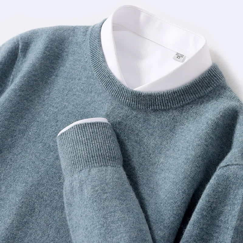 Herren Pullover – Kaschmir-Wolle Mix für Eleganz & Wärme