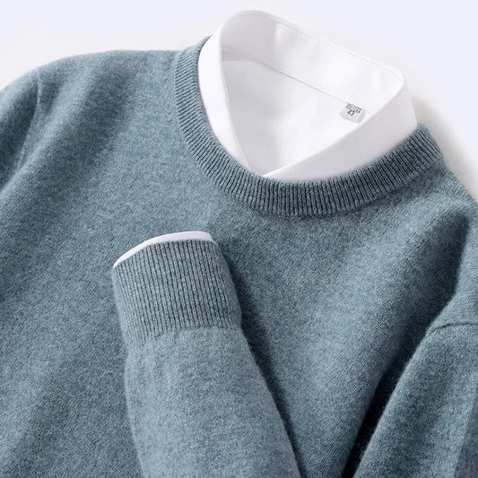 Herren Pullover – Kaschmir-Wolle Mix für Eleganz & Wärme