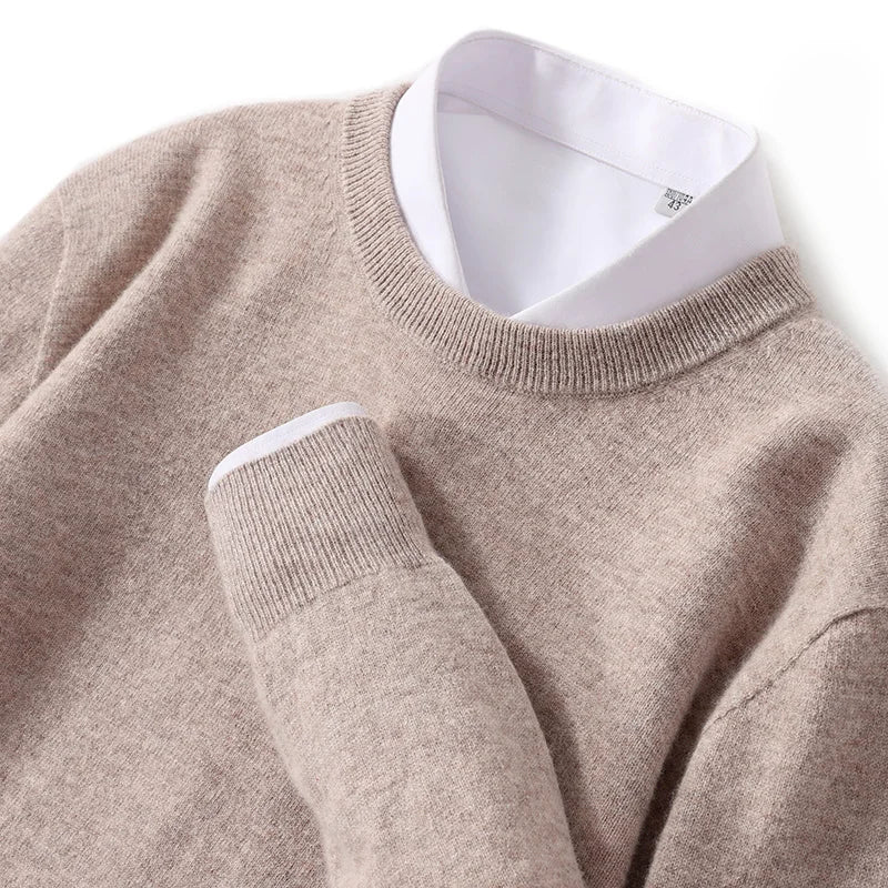 Herren Pullover – Kaschmir-Wolle Mix für Eleganz & Wärme